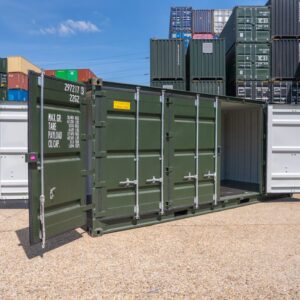 20-foot open side container