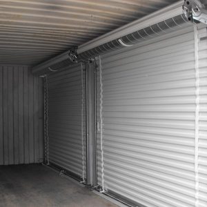Portable Storage Container with Roll-Up Door