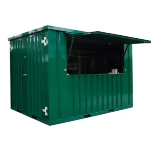 XL 3×2 m Demountable Bar Container, Green RAL 6016