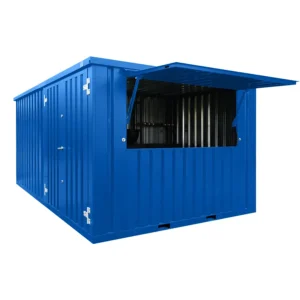 XL 4×3 Meter Demountable Bar Container, Blue RAL 5015