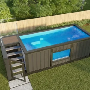 Swimming pool in a shipping container